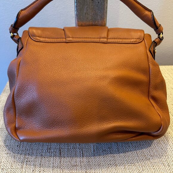 MARC BY MARC JACOBS Orange Leather Satchel Shiny Classic Q Lil Ukita - Picture 5 of 9